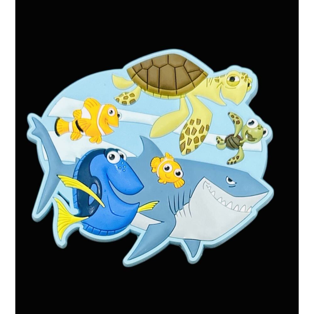 Vintage Walt Disney Magnet Finding Nemo Dory Marlin Bruce Clown Rubber Souvenir